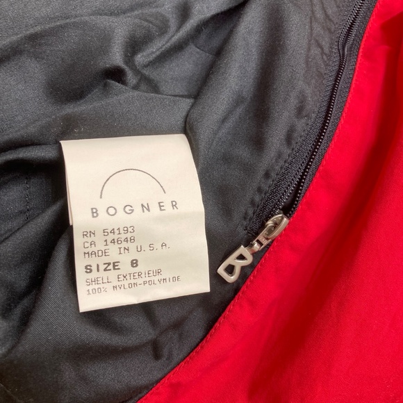 Vintage Bogner Red Goose Down Filled Puffer Ski Winter Jacket Women's Size 8 - Picture 8 of 14